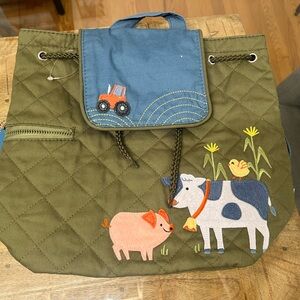 Stephan Joseph quilted Farm Animal Backpack